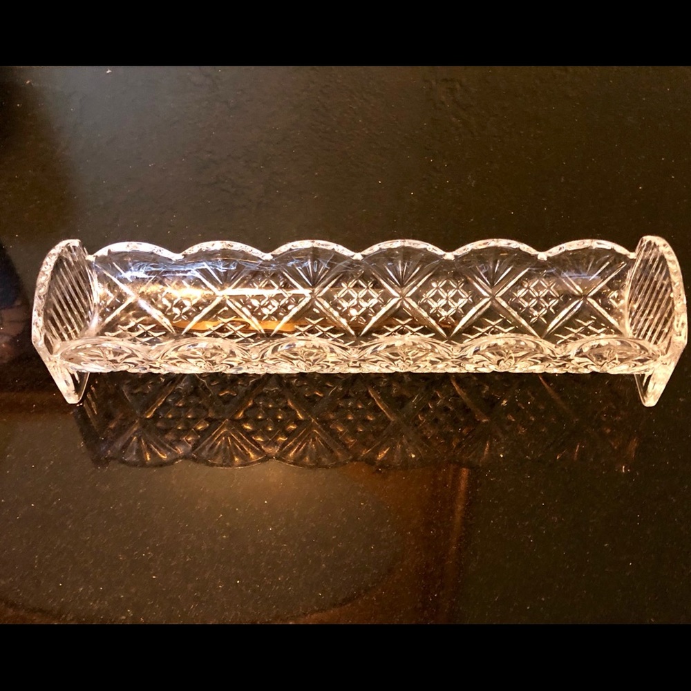 Crystal Glass Cracker Dish